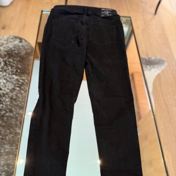 Pre-Loved True Religion Jennie Curvy Midrise Skinny Grey Black Jeans - Womens 29 - Picture 6 of 8